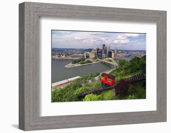 The Duquesne Incline, Pittsburgh, Pennsylvania-George Oze-Framed Photographic Print