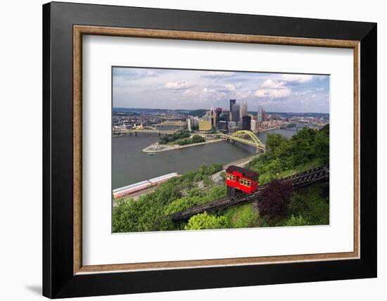 The Duquesne Incline, Pittsburgh, Pennsylvania-George Oze-Framed Photographic Print