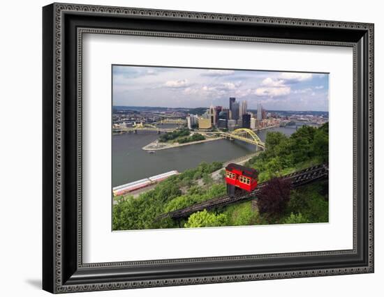 The Duquesne Incline, Pittsburgh, Pennsylvania-George Oze-Framed Photographic Print