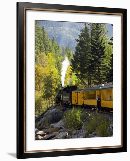 The Durango & Silverton Narrow Gauge Railroad, Colorado, USA-Cindy Miller Hopkins-Framed Photographic Print