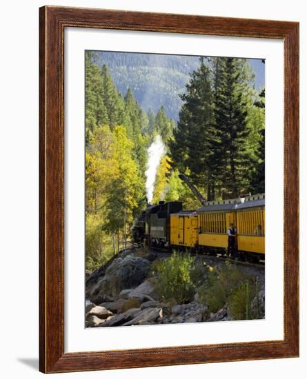 The Durango & Silverton Narrow Gauge Railroad, Colorado, USA-Cindy Miller Hopkins-Framed Photographic Print