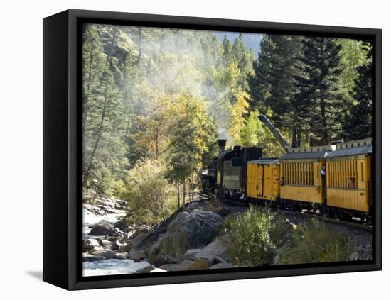 The Durango & Silverton Narrow Gauge Railroad, Colorado, USA-Cindy Miller Hopkins-Framed Premier Image Canvas