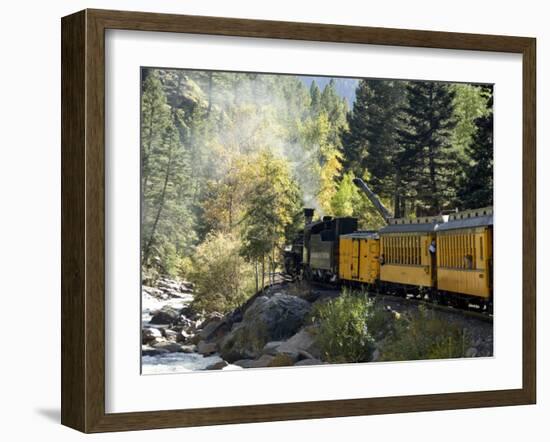 The Durango & Silverton Narrow Gauge Railroad, Colorado, USA-Cindy Miller Hopkins-Framed Photographic Print