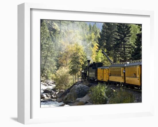 The Durango & Silverton Narrow Gauge Railroad, Colorado, USA-Cindy Miller Hopkins-Framed Photographic Print