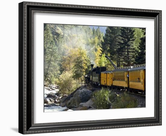 The Durango & Silverton Narrow Gauge Railroad, Colorado, USA-Cindy Miller Hopkins-Framed Photographic Print