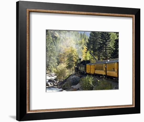 The Durango & Silverton Narrow Gauge Railroad, Colorado, USA-Cindy Miller Hopkins-Framed Photographic Print