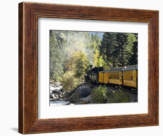 The Durango & Silverton Narrow Gauge Railroad, Colorado, USA-Cindy Miller Hopkins-Framed Photographic Print