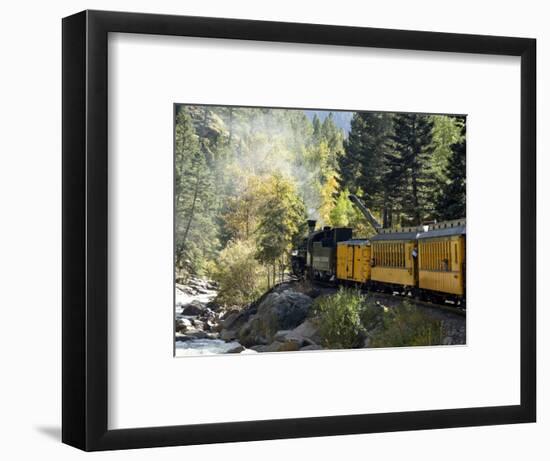 The Durango & Silverton Narrow Gauge Railroad, Colorado, USA-Cindy Miller Hopkins-Framed Photographic Print