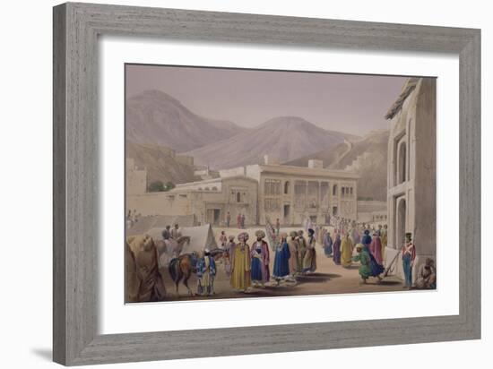 The Durbar-Khaneh of Shah Shoojah-Ool-Moolk, at Caubul, from "Sketches in Afghaunistan"-James Atkinson-Framed Giclee Print