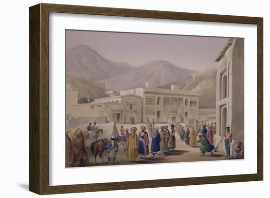 The Durbar-Khaneh of Shah Shoojah-Ool-Moolk, at Caubul, from "Sketches in Afghaunistan"-James Atkinson-Framed Giclee Print