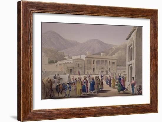 The Durbar-Khaneh of Shah Shoojah-Ool-Moolk, at Caubul, from "Sketches in Afghaunistan"-James Atkinson-Framed Giclee Print