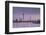 The Dusseldorf Skyline at Dusk, Dusseldorf, North Rhine-Westphalia, Germany, Europe-Julian Elliott-Framed Premium Photographic Print