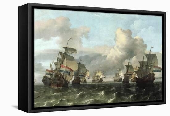 The Dutch Fleet of the India Company, 1675-Ludolf Backhuysen-Framed Premier Image Canvas