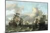 The Dutch Fleet of the India Company, 1675-Ludolf Backhuysen-Mounted Giclee Print