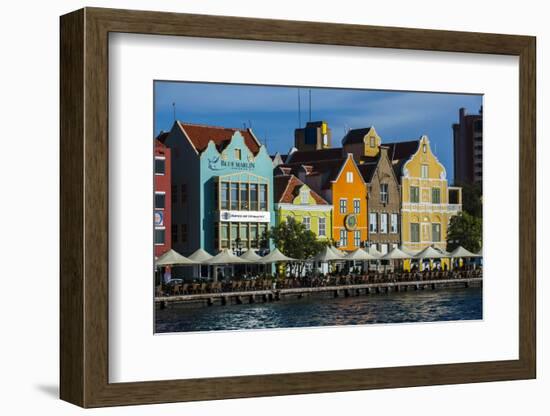 The Dutch Houses at Sint Annabaai in Willemstad, UNESCO Site, Curacao, ABC Is, Netherlands Antilles-Michael Runkel-Framed Photographic Print