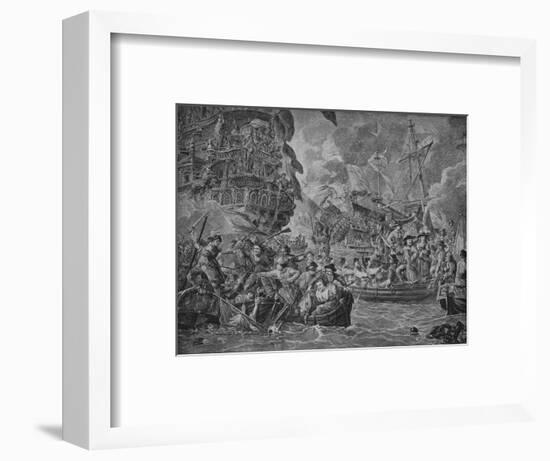 'The Dutch in the Medway', c1790-Dirk Langendijk-Framed Giclee Print