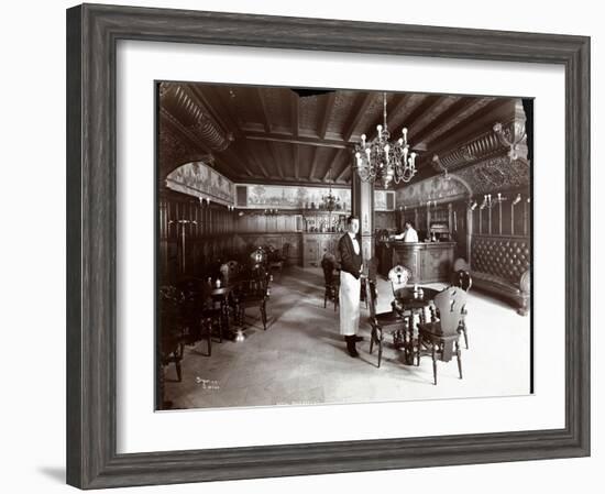 The Dutch Room at the Hotel Manhattan, 1902-Byron Company-Framed Premium Giclee Print