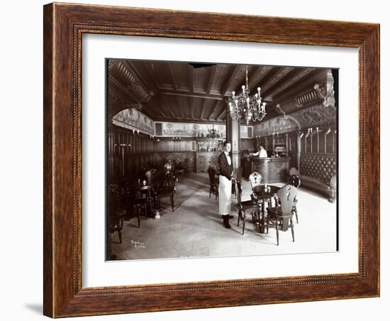 The Dutch Room at the Hotel Manhattan, 1902-Byron Company-Framed Premium Giclee Print
