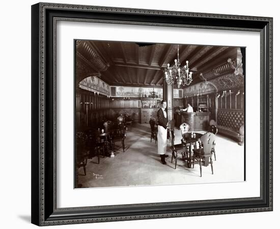 The Dutch Room at the Hotel Manhattan, 1902-Byron Company-Framed Premium Giclee Print