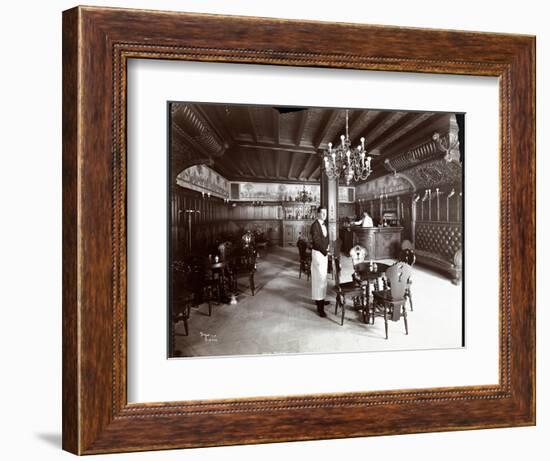 The Dutch Room at the Hotel Manhattan, 1902-Byron Company-Framed Giclee Print