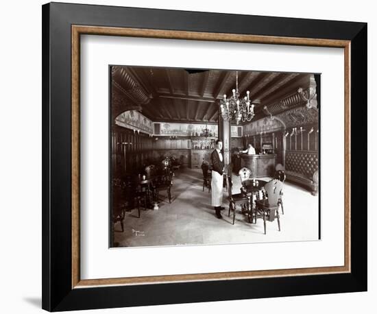 The Dutch Room at the Hotel Manhattan, 1902-Byron Company-Framed Giclee Print