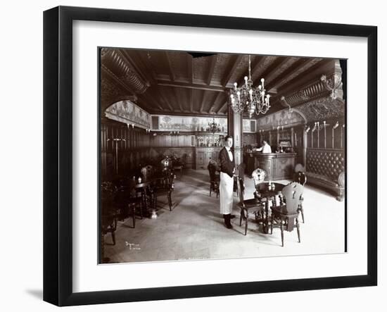 The Dutch Room at the Hotel Manhattan, 1902-Byron Company-Framed Giclee Print