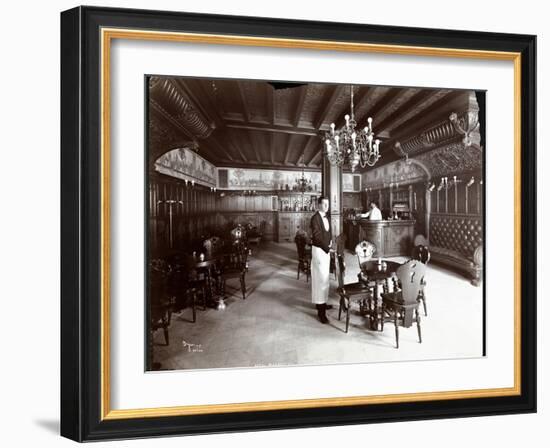 The Dutch Room at the Hotel Manhattan, 1902-Byron Company-Framed Giclee Print