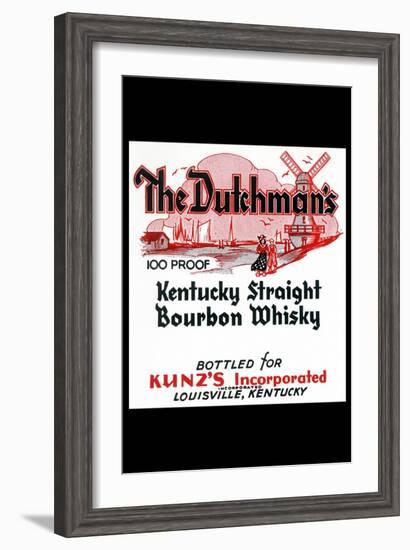 The Dutchman's Kentucky Straight Bourbon Whiskey-null-Framed Art Print