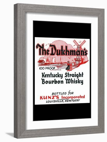 The Dutchman's Kentucky Straight Bourbon Whiskey-null-Framed Art Print