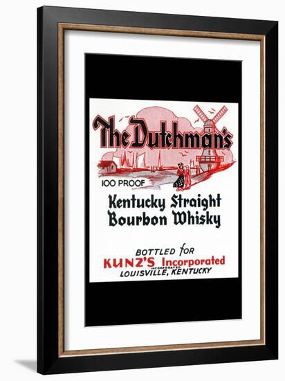 The Dutchman's Kentucky Straight Bourbon Whiskey-null-Framed Art Print