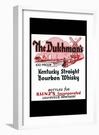 The Dutchman's Kentucky Straight Bourbon Whiskey-null-Framed Art Print