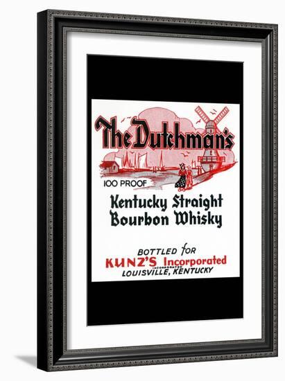 The Dutchman's Kentucky Straight Bourbon Whiskey-null-Framed Art Print