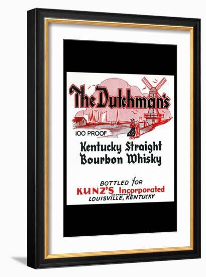 The Dutchman's Kentucky Straight Bourbon Whiskey-null-Framed Art Print