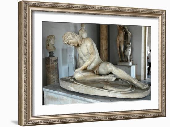 The Dying Gaul (Galatian) also called the Dying Gladiator-Werner Forman-Framed Giclee Print