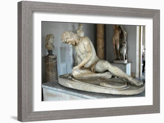 The Dying Gaul (Galatian) also called the Dying Gladiator-Werner Forman-Framed Giclee Print