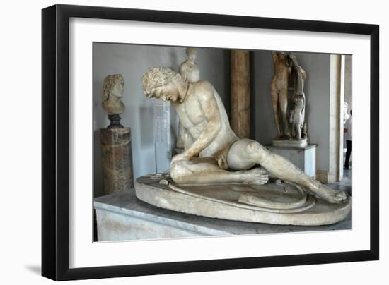 The Dying Gaul (Galatian) also called the Dying Gladiator-Werner Forman-Framed Giclee Print