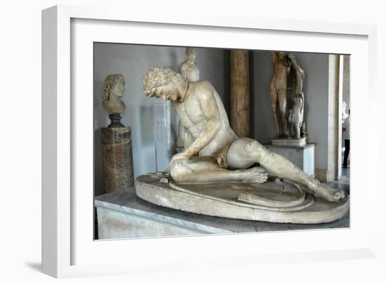 The Dying Gaul (Galatian) also called the Dying Gladiator-Werner Forman-Framed Giclee Print