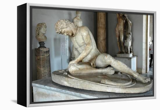 The Dying Gaul (Galatian) also called the Dying Gladiator-Werner Forman-Framed Premier Image Canvas