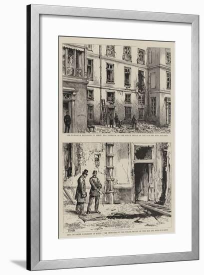 The Dynamite Explosion in Paris-Henry William Brewer-Framed Giclee Print