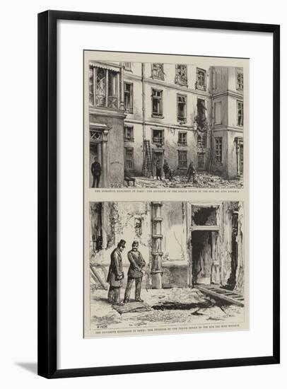 The Dynamite Explosion in Paris-Henry William Brewer-Framed Giclee Print