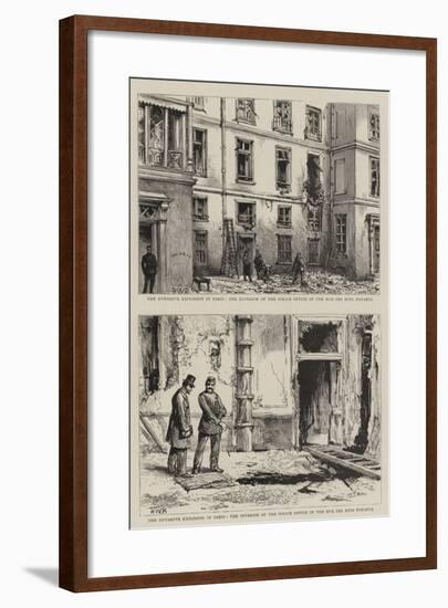 The Dynamite Explosion in Paris-Henry William Brewer-Framed Giclee Print