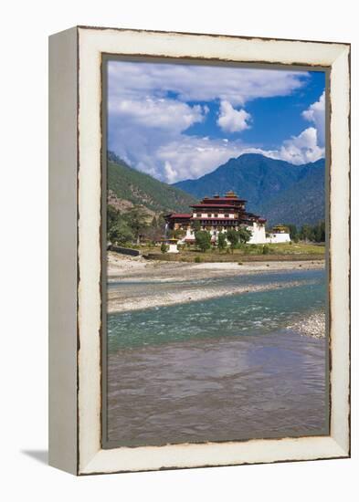 The Dzong or Castle of Punakha, Bhutan, Asia-Michael Runkel-Framed Premier Image Canvas