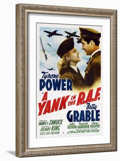 The Eagle Flies Again, 1941, "A Yank In the R. A. F." Directed by Henry King-null-Framed Giclee Print