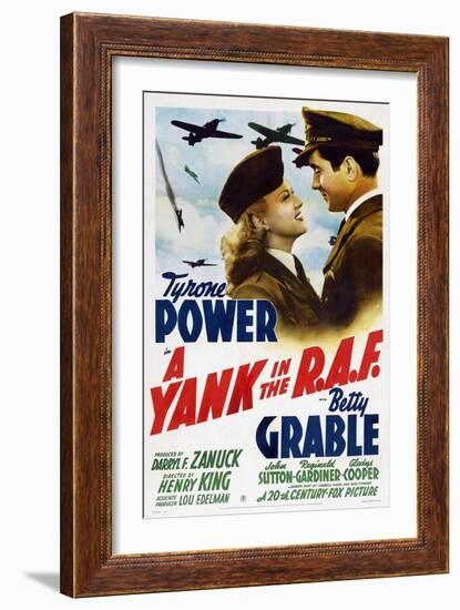 The Eagle Flies Again, 1941, "A Yank In the R. A. F." Directed by Henry King-null-Framed Giclee Print