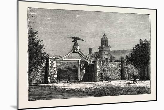 The Eagle-Gate of Brigham Young's School, 1870s-null-Mounted Giclee Print