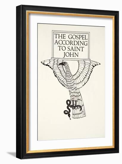 The Eagle of St.John, 1931-Eric Gill-Framed Giclee Print