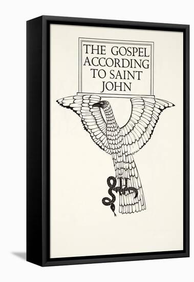 The Eagle of St.John, 1931-Eric Gill-Framed Premier Image Canvas