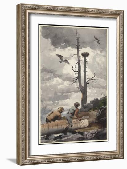 The Eagle's Nest, 1902 (W/C over Graphite on Cream Wove Paper)-Winslow Homer-Framed Giclee Print