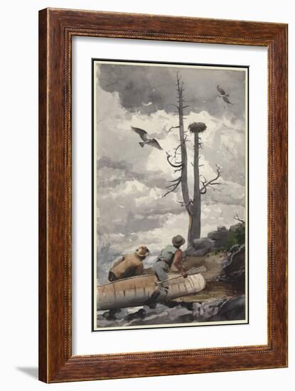 The Eagle's Nest, 1902 (W/C over Graphite on Cream Wove Paper)-Winslow Homer-Framed Giclee Print