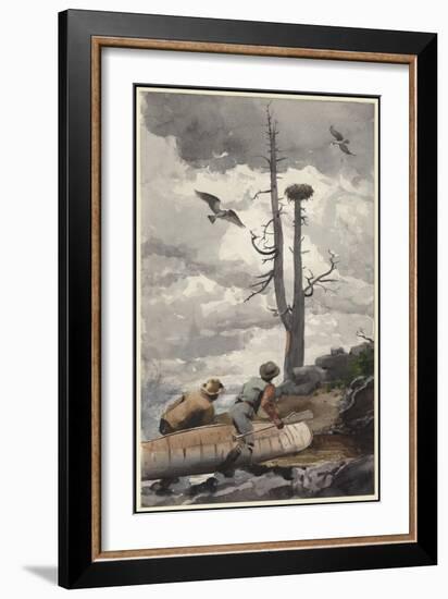 The Eagle's Nest, 1902 (W/C over Graphite on Cream Wove Paper)-Winslow Homer-Framed Giclee Print